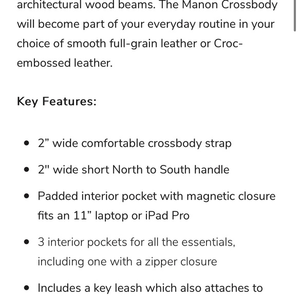 Naissant Manon Crossbody Forest Green Croc - Picture 8 of 9